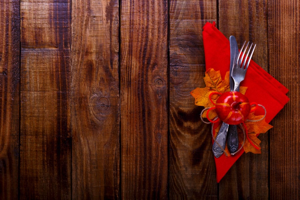 Autumn table setting