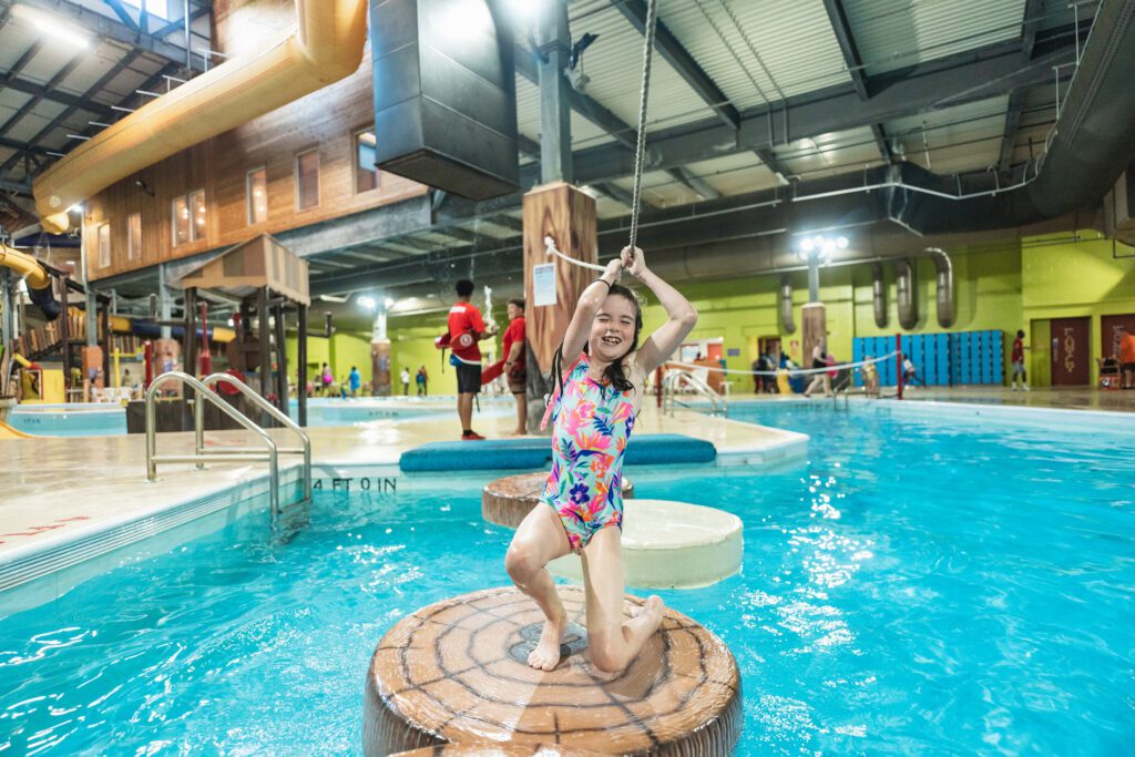 Indoor waterpark at Double JJ Resort