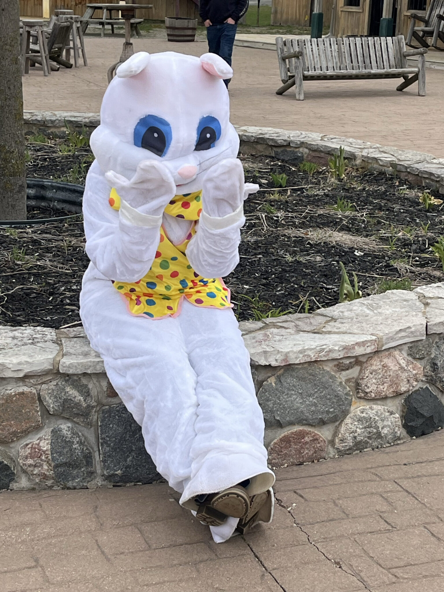 Children enjoying the Easter egg hunt